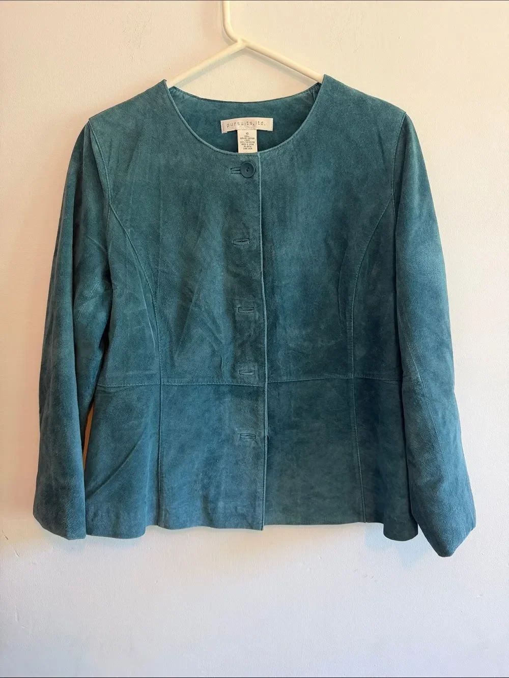 Pursuits, ltd. Teal  Button-Front Women's Jacket